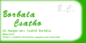 borbala csatho business card